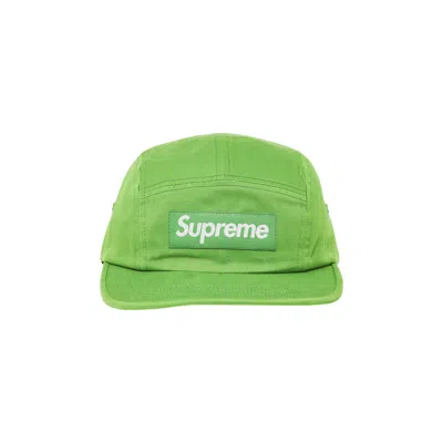 Pre-owned Supreme Washed Chino Twill Camp Cap 'green'