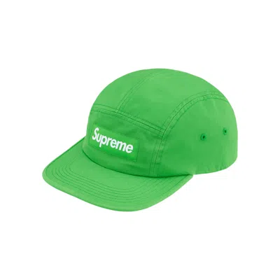 Pre-owned Supreme Washed Chino Twill Camp Cap 'green'