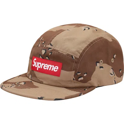 Pre-owned Supreme Washed Chino Twill Camp Cap In Desrt Camo