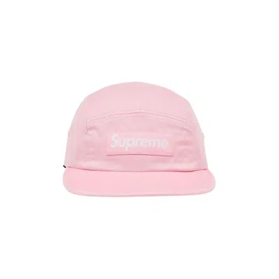 Pre-owned Supreme Washed Chino Twill Camp Cap 'pink' | Men's Size Onesize