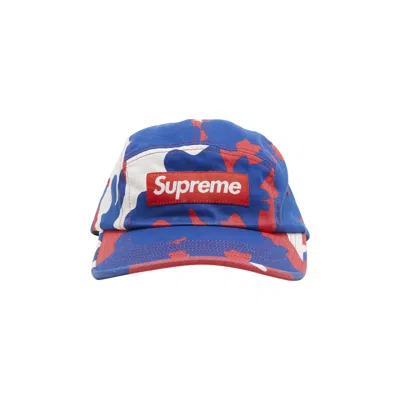 Pre-owned Supreme Washed Chino Twill Camp Cap 'red Camo'
