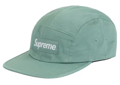 Pre-owned Supreme Washed Chino Twill Camp Cap (ss25) In Light Blue