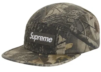 Pre-owned Supreme Washed Chino Twill Camp Cap (ss25) In Realtree Hardwoods Camo