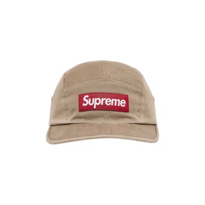 Pre-owned Supreme Washed Chino Twill Camp Cap 'tan'