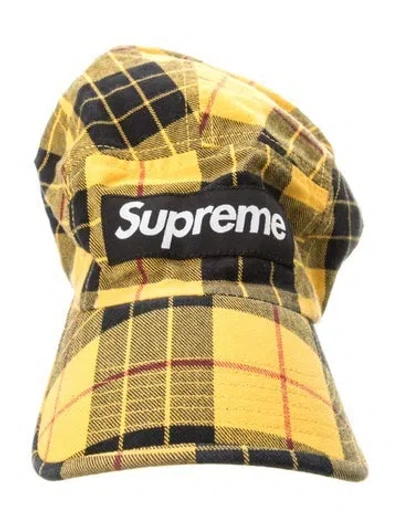 Pre-owned Supreme Washed Chino Twill Camp Cap In Yellow