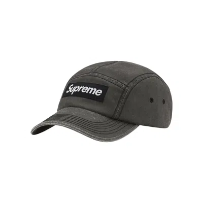 Pre-owned Supreme Washed Cordura Camp Cap 'black'