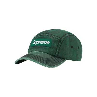 Pre-owned Supreme Washed Cordura Camp Cap 'dark Green'