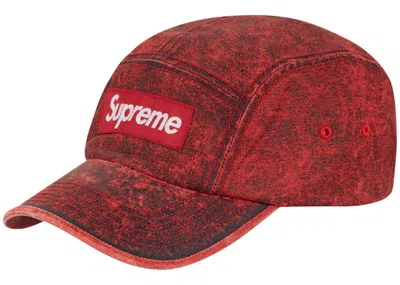 Pre-owned Supreme Washed Cordura Camp Cap In Coral