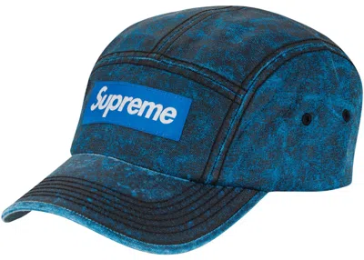 Pre-owned Supreme Washed Cordura Camp Cap In Royal