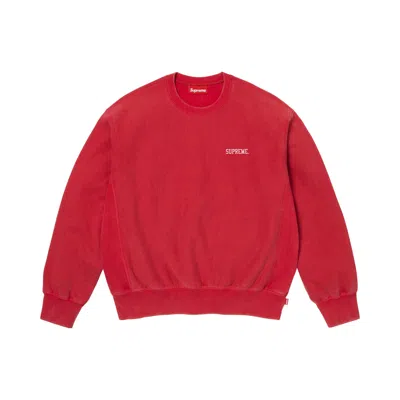 Pre-owned Supreme Washed Crewneck 'red' | Men's Size M