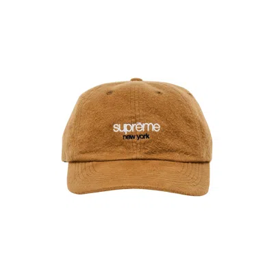 Pre-owned Supreme Washed Flannel 6-panel 'tan'