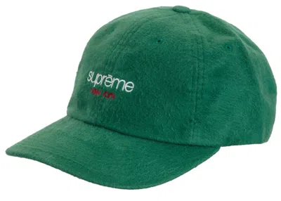 Pre-owned Supreme Washed Flannel 6panel In Green