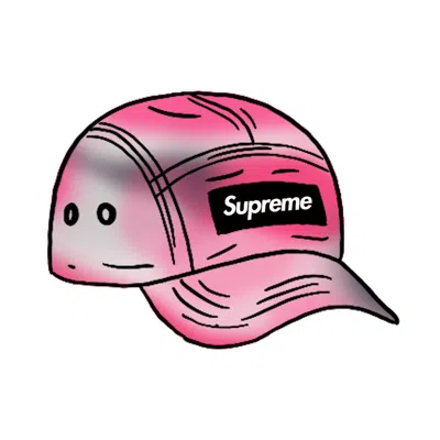 Pre-owned Supreme Washed Satin Camo Camp Cap In Pink Camo