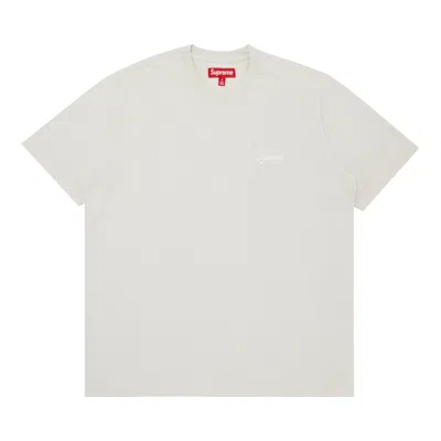 Pre-owned Supreme Washed Script Short-sleeve Top 'grey'