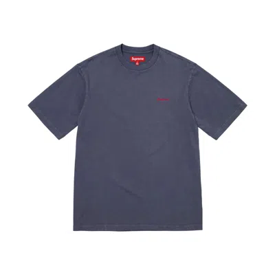 Pre-owned Supreme Washed Short-sleeve Top 'navy' | Blue | Men's Size L