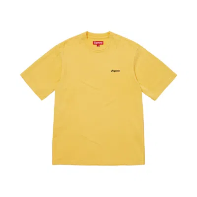 Pre-owned Supreme Washed Short-sleeve Top 'yellow' | Men's Size L