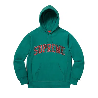 Pre-owned Supreme Water Arc Hooded Sweatshirt 'dark Teal' | Men's Size M