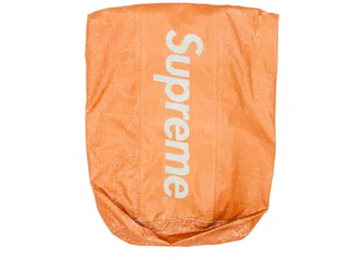 Pre-owned Supreme Waterproof Reflective Speckled Backpack In Orange