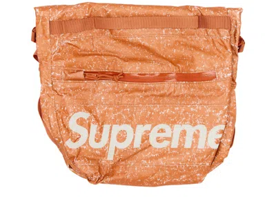 Pre-owned Supreme Waterproof Reflective Speckled Shoulder Bag In Orange