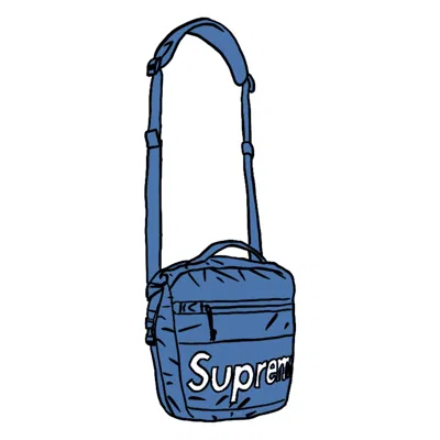 Pre-owned Supreme Waterproof Reflective Speckled Shoulder Bag In Royal In Blue