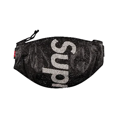 Pre-owned Supreme Waterproof Reflective Speckled Waist Bag 'black'