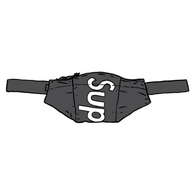 Pre-owned Supreme Waterproof Reflective Speckled Waist Bag In Black