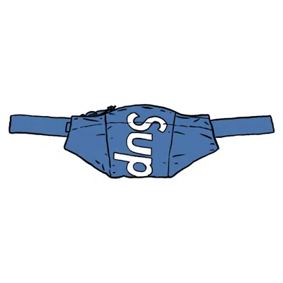 Pre-owned Supreme Waterproof Reflective Speckled Waist Bag In Royal In Blue