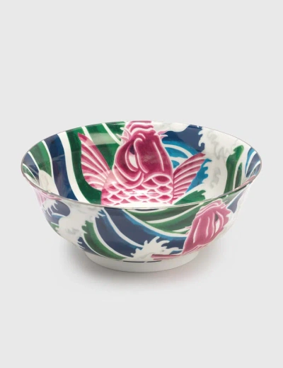 Supreme Waves Ceramic Bowl In Animal Print