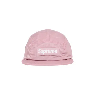Pre-owned Supreme Waxed Ripstop Camp Cap 'light Pink'