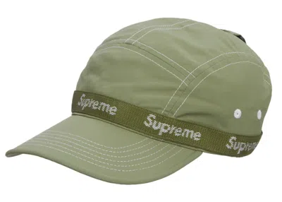 Pre-owned Supreme Webbing Camp Cap In Olive