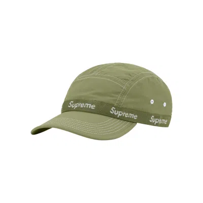 Pre-owned Supreme Webbing Camp Cap 'olive' | Green | Men's Size Onesize