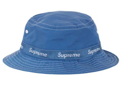 Pre-owned Supreme Webbing Crusher Hat In Pale Blue