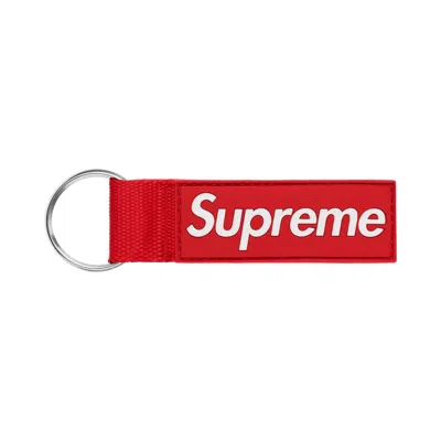 Pre-owned Supreme Webbing Keychain 'red' | Men's Size Onesize