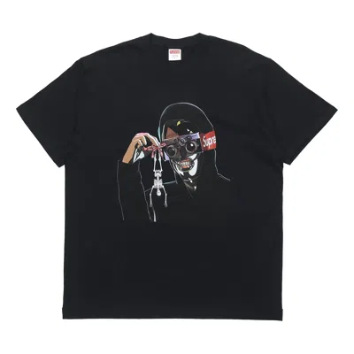 Supreme Week 0 Creeper Tee Pattern Printing Short Sleeve Unisex Black