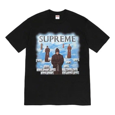 Supreme Week 1 Levitation Printing Short Sleeve Unisex Black