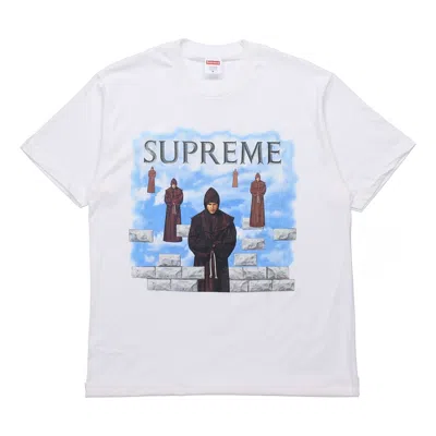 Supreme Week 1 Levitation Tee Printing Short Sleeve Unisex White