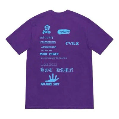 Supreme Week 17 No More Shit Tee In Purple