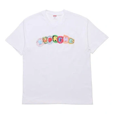 Supreme Week 7 Pillows Tee Logo Short Sleeve Unisex White