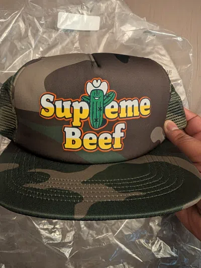 Pre-owned Supreme Western Beef Camo Snapback Hat Ss25 In Multi