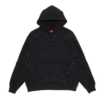 Pre-owned Supreme Western Cut Out Hooded Sweatshirt 'black' | Men's Size M