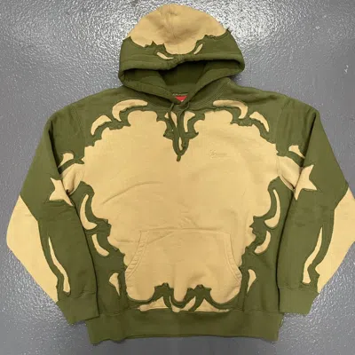 Pre-owned Supreme Western Cut Out Hooded Sweatshirt Hoodie Raw Edge Cotton