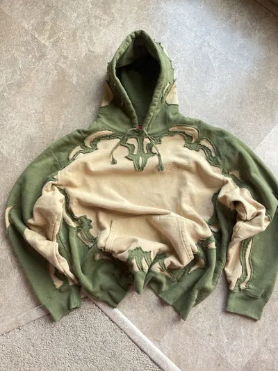 Pre-owned Supreme Western Hooded Sweatshirt Xl In Olive