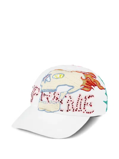 Supreme Wfst 6-panel Baseball Cap In White