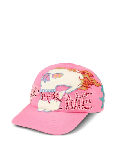 Supreme Wfst 6-panel Cap In Pink