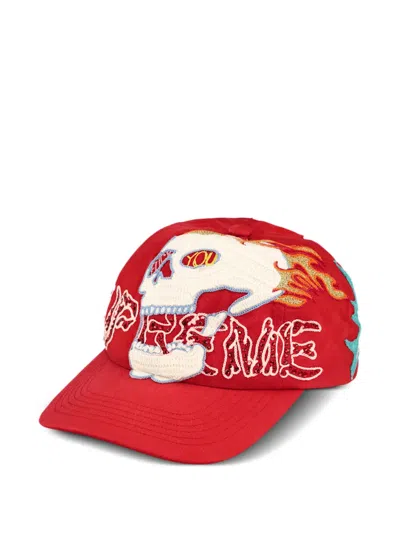 Supreme Wfst 6-panel Cap In Red