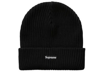 Pre-owned Supreme Wide Rib Beanie In Black