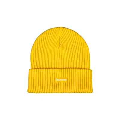 Pre-owned Supreme Wide Rib Beanie 'yellow'