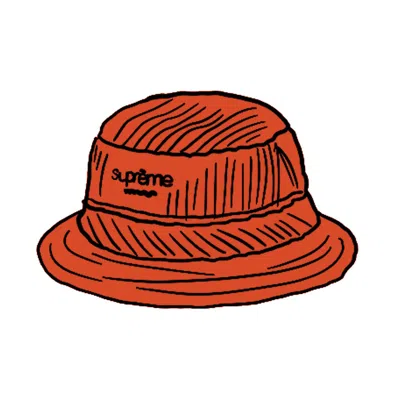 Pre-owned Supreme Wide Wale Corduroy Crusher Hat In Orange