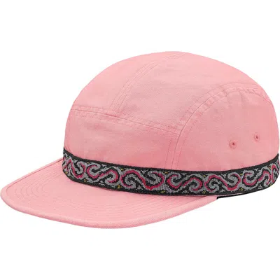 Pre-owned Supreme Wildlife Taping Camp Cap In Pink
