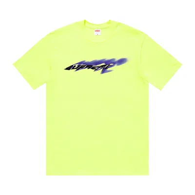 Pre-owned Supreme Wind Tee 'bright Yellow'